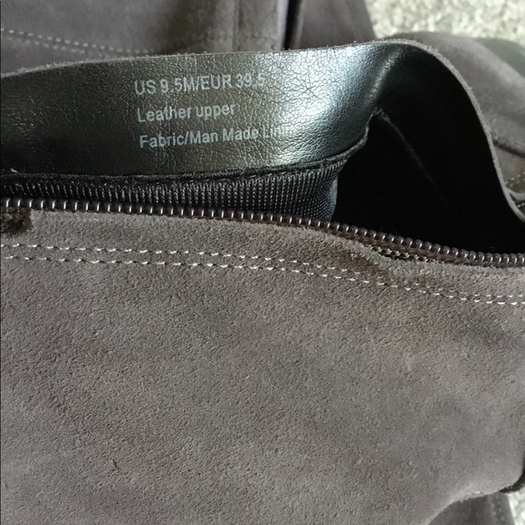 EUC VIA SPIGA GREY SUEDE TALL LEATHER BOOTS 9.5 - Picture 5 of 6